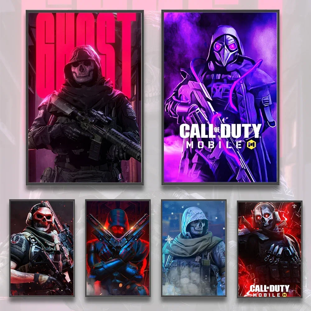 Call Of Duty Games Self-adhesive Poster Wallpaper Figures Home Decoration Painting Computer Wall Art Bedroom Kid Gift