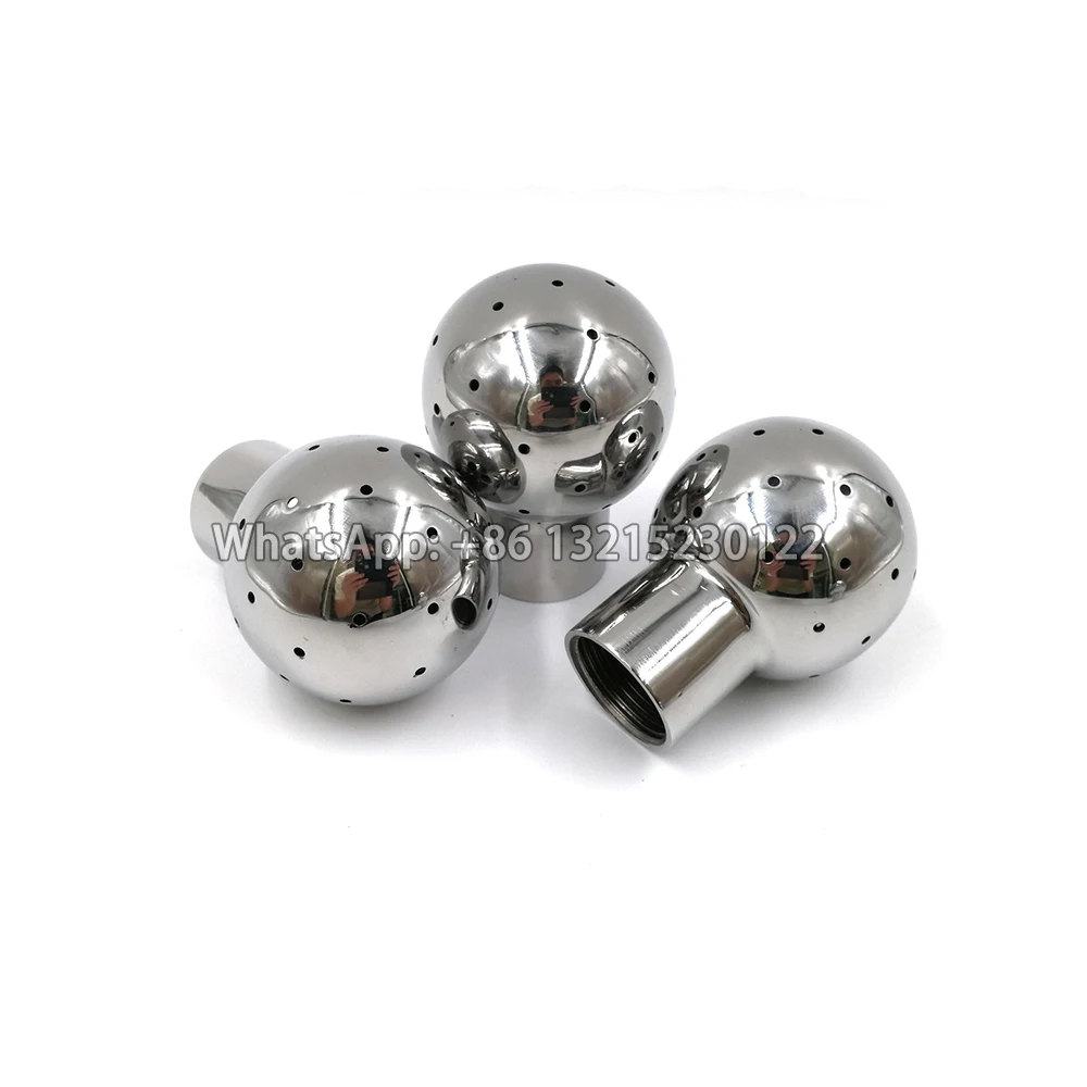 

1/4" 3/8" 1/2" 3/4" 1" 1-1/4" 1-1/2" 2" BSP Female Thread 304 316 Stainless Steel Sanitary Fixed Spray Ball Tank Cleaning