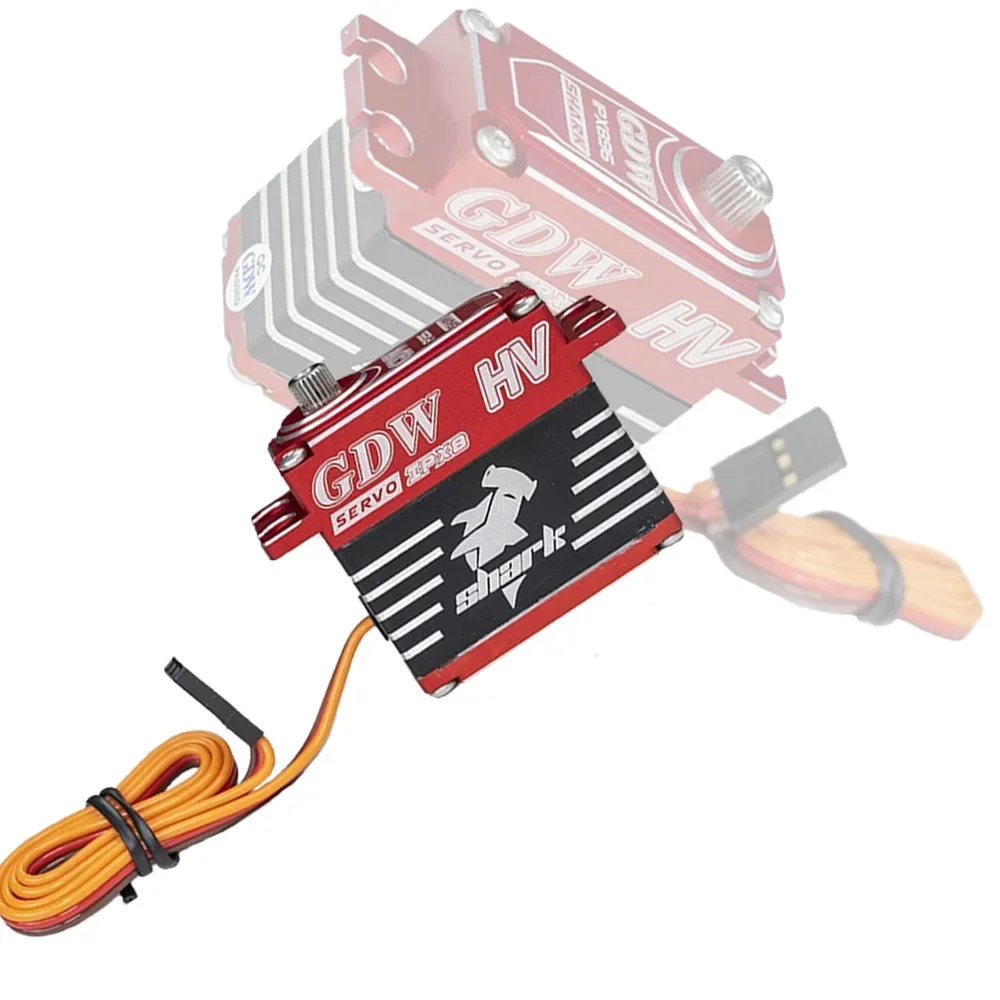 GDW SHARK-engranajes digitales de acero para coches y barcos, servo motor sin escobillas, impermeable, grado IPX8, caja CNC completa, 80g, 36kg