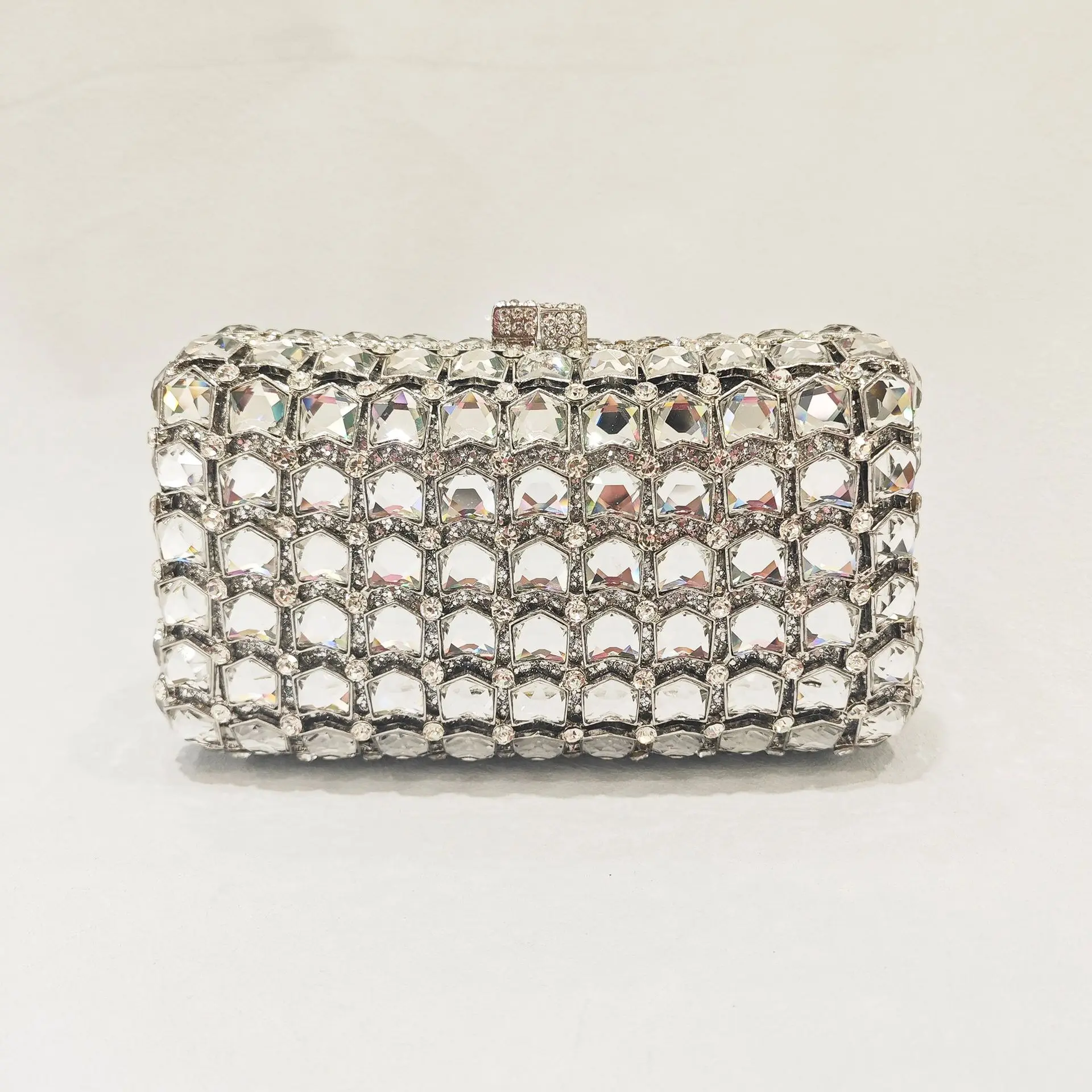 골드 유리 이브닝 클러치 지갑 여성 다이아몬드 가방 럭셔리 라인 석 웨딩 지갑 가방 신부 크리스탈 클러치 공식 핸드백