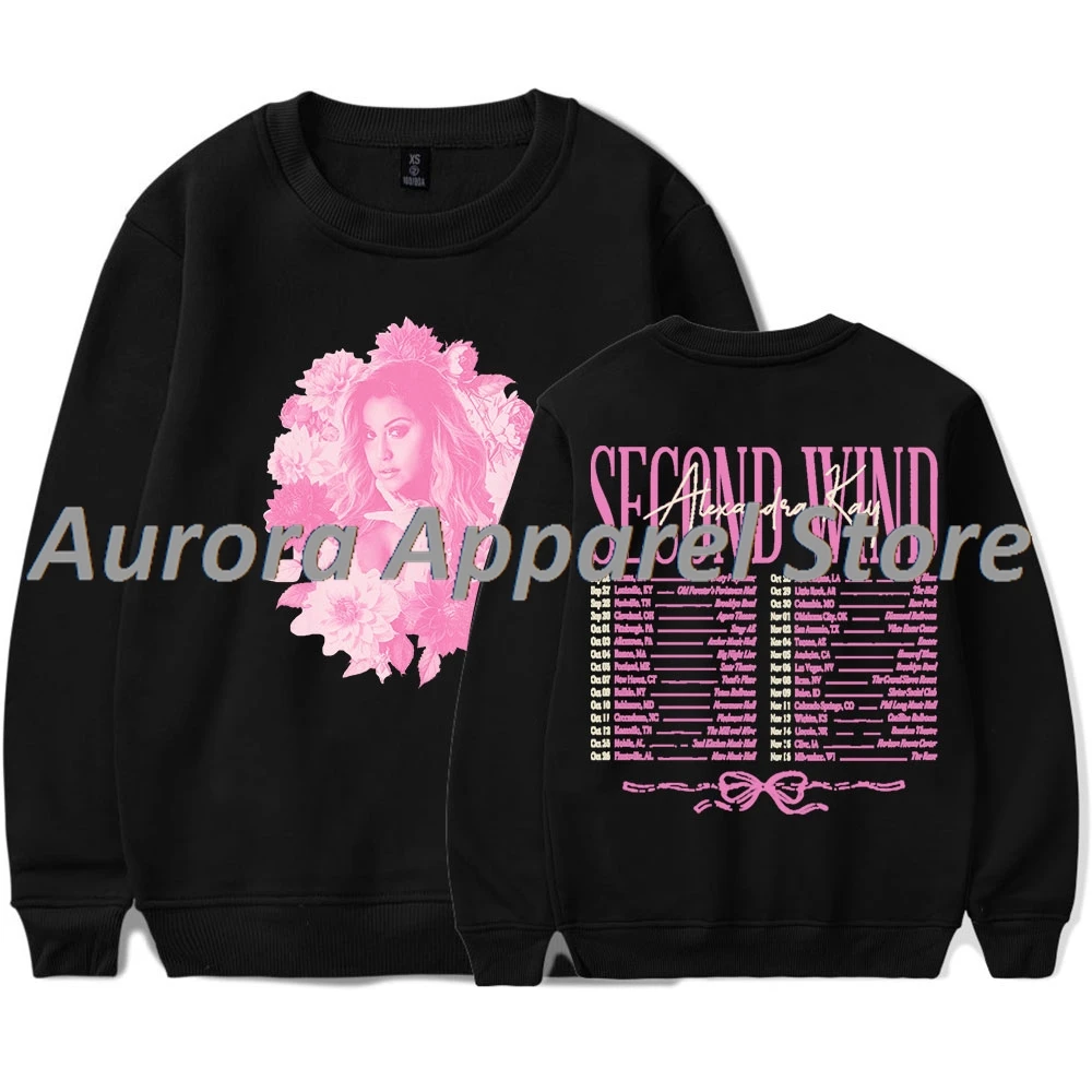 

Alexandra Kay Second Wind Tour Merch толстовки с круглым вырезом косплей женская и мужская футболка с длинным рукавом