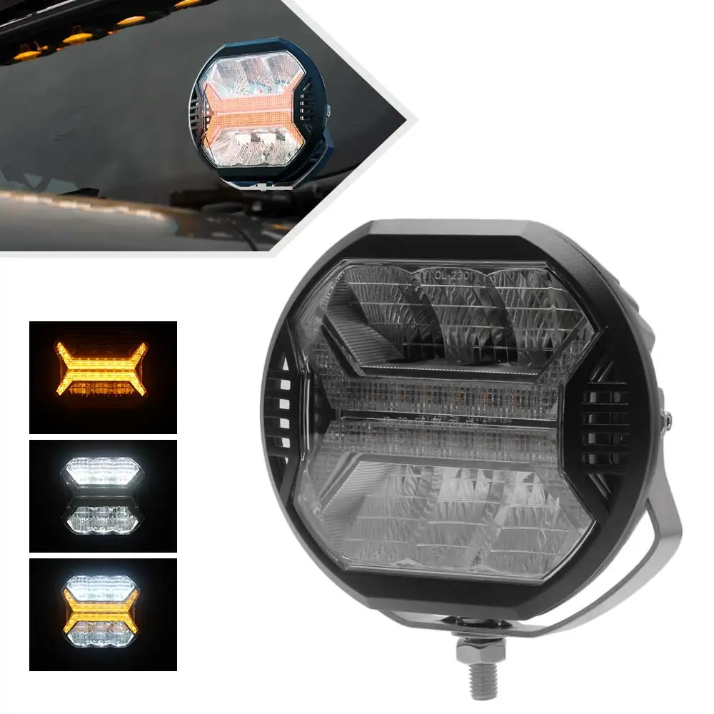 

Drl Spotlight Driving Lights With Jeeps 4X4 Atv Suv Car Engineering Vehicle Tractors Boat And So On High Beam And Running Light