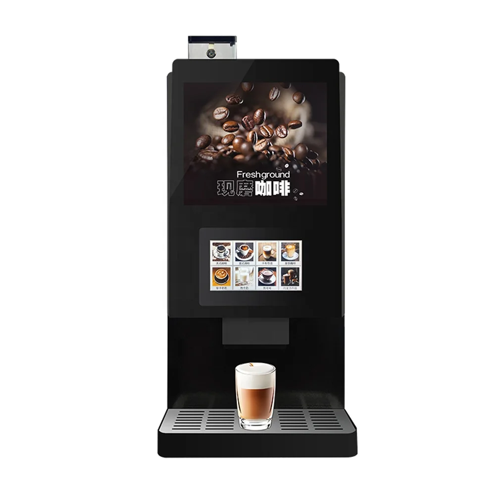 408D-MX Commercial Fully Automatic Hot & Cold Coffee Vending Machine Coin Operated With Smart Payment System For Business