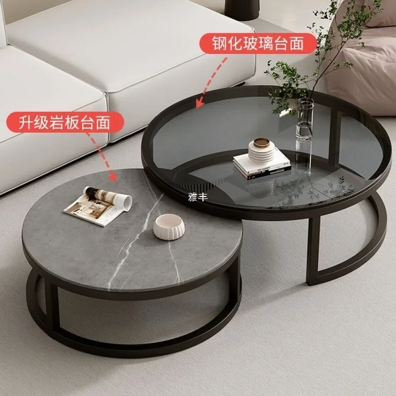 TAO Slate art Nordic style explosion modern simple living room sofa coffee table household