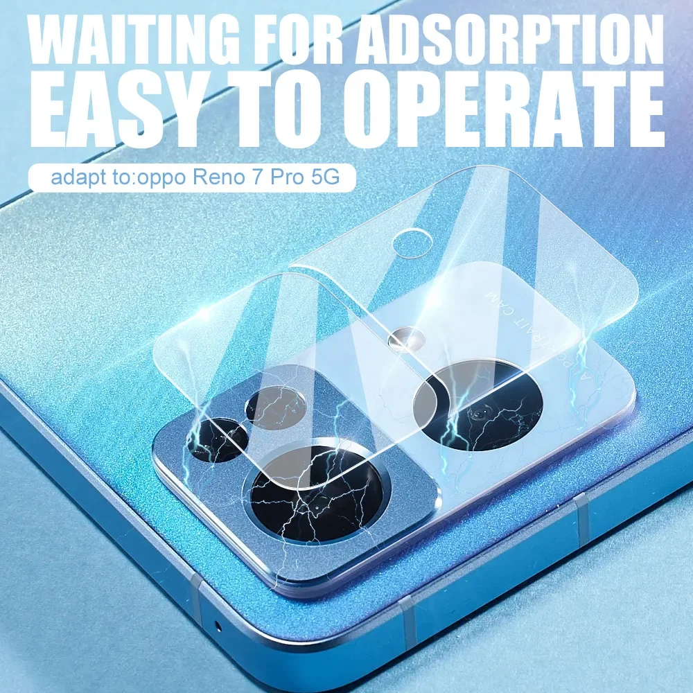 5-1Pcs 9H Tempered Glass for OPPO Find X5 Pro X5 Lite Camera Lens Protector for Reno 7 7z 7Pro Screen Protector Camera Cover