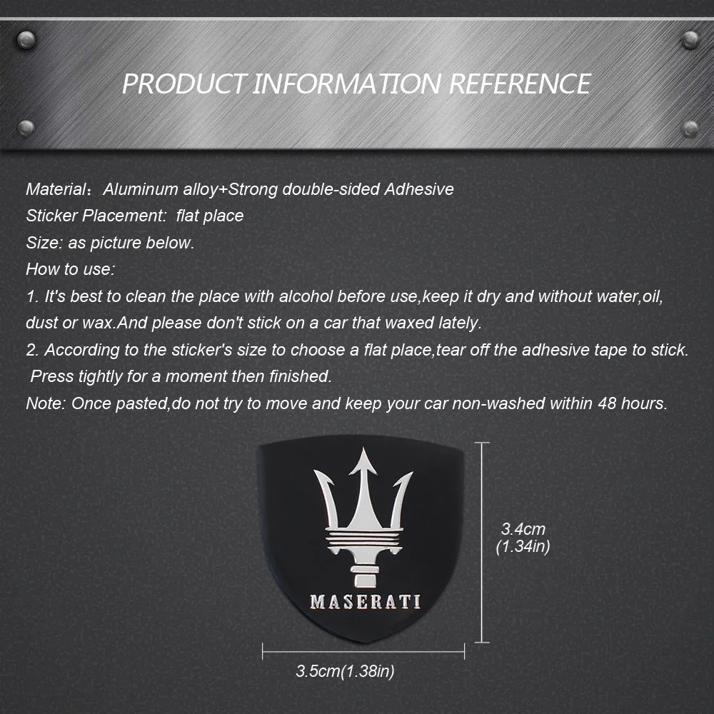 ملحقات ملصق شارة خلفية لجسم السيارة لمازيراتي ليفانتي جران توريزمو جيبلي كواتروبورتي كوبيه GT غرانسبورت كوبيه GC
