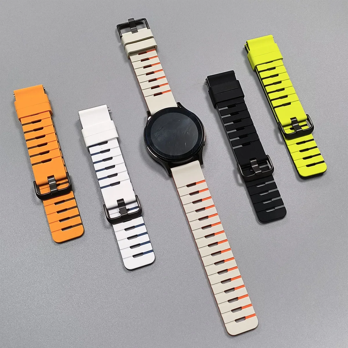 ل Huami Amazfit Bip 6 حزام ساعة اليد 22 مللي متر سيليكون الفرقة ل Amazfit GTR 4 3Pro 2e 47 مللي متر/ستراتوس 3 2s/التوازن الرياضة سوار كوريا
