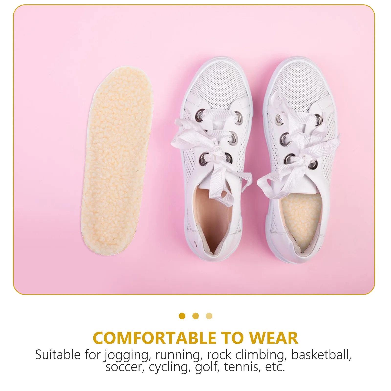 2Pair Winter Warm Insoles Thick Breathable Soft Shoe Inserts for Men Women All Casual Shoes Boots Running Basketball