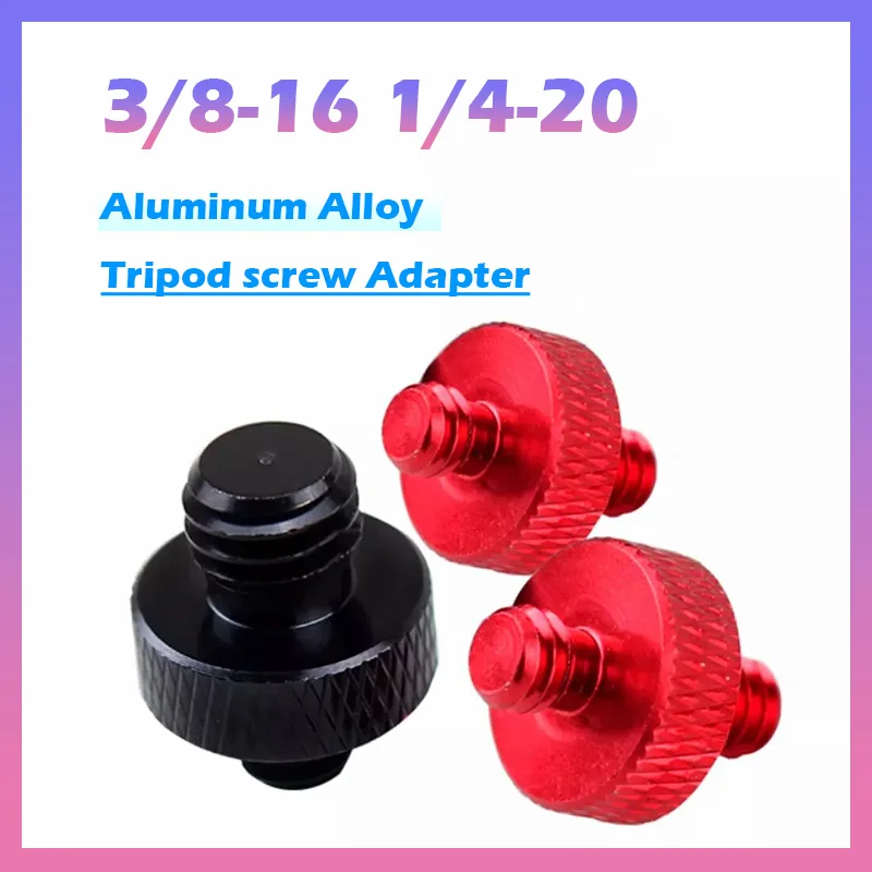 Yiqianyuan 1Piece/Lot 3/8-16 1/4-20 UNC Aluminum Male Threaded Adapter Convertor Screw Camera Tripod Mount