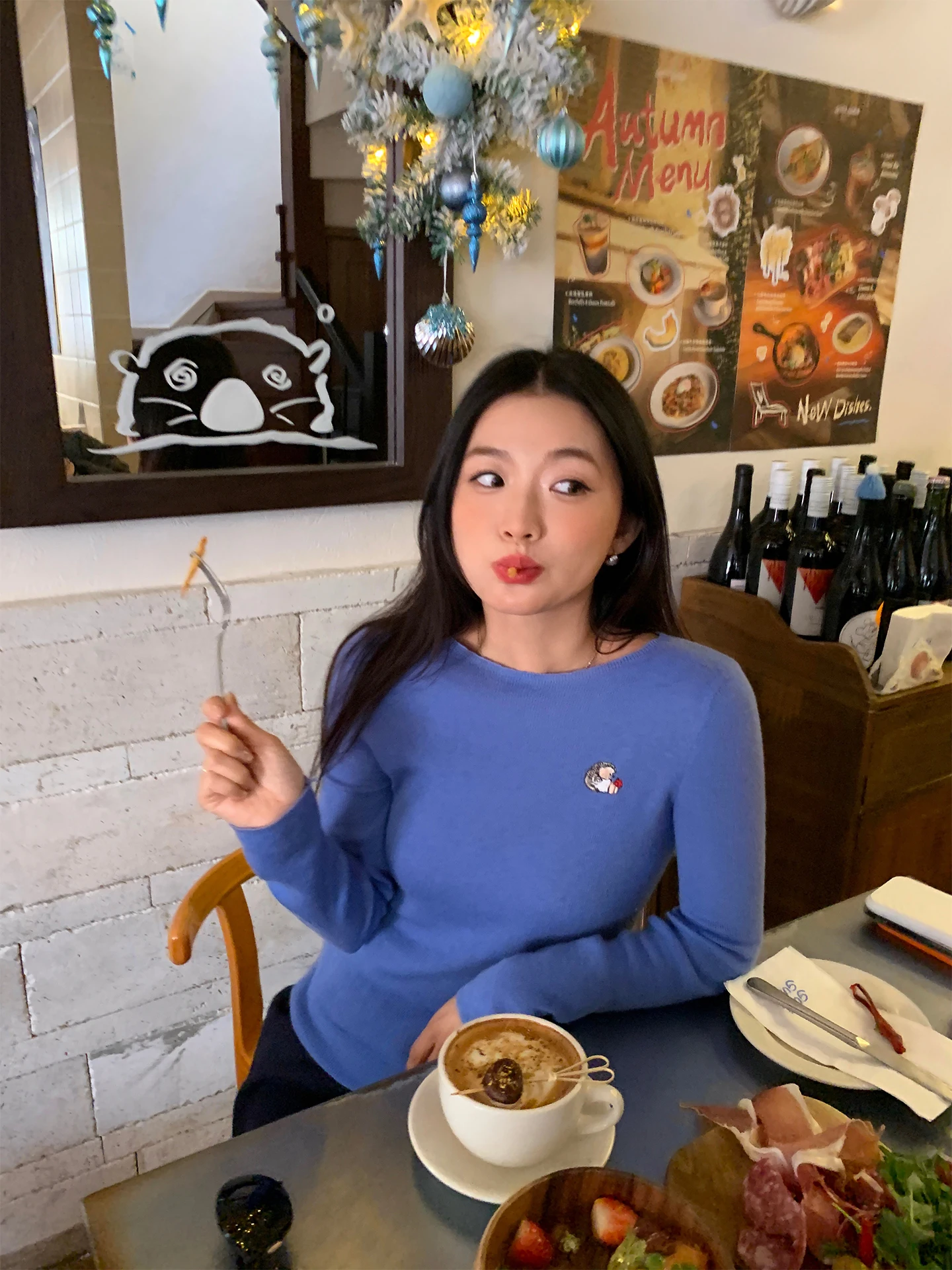 

Женская вязаная базовая кофта: повседневная, универсальная, из мягкого полиэстера, с длинным рукавом, круглым вырезом, теплая одежда