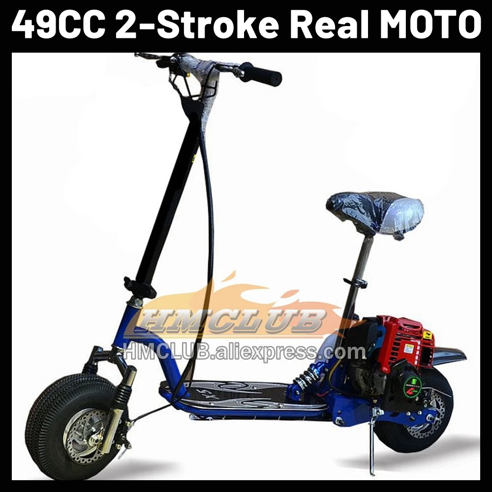 Men Women Adult Gasoline Motorcycle 49 50CC 2Stroke Engine Scooter Toy Plaything Knickknack Play Game Motorbike Racing MOTO Bike