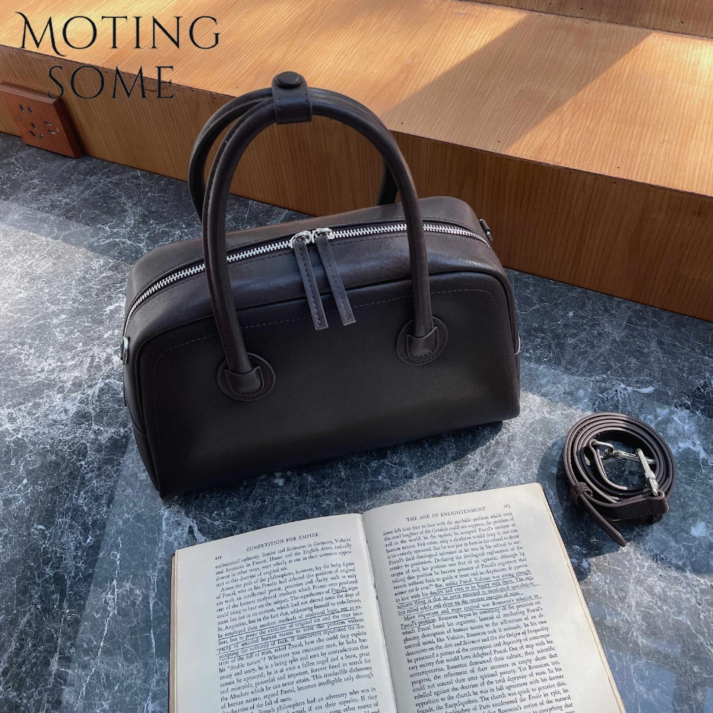 Motingsome Spring New in Handbag Woman Shoulder Mini Bags Luxury Designer Retro Boston Satchel Small Messenger Purse Bag 2026