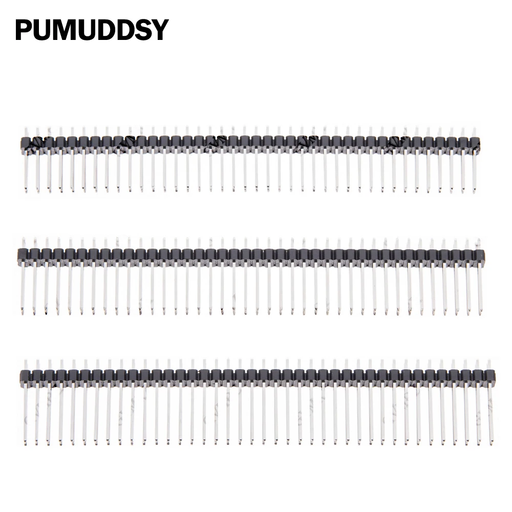 10PCS 1x40P/2x40P 2.54mm Height Long Breakable Pin Header Needle length 19 20mm NEW 15 17 21 23 25mm Single Double Row Male