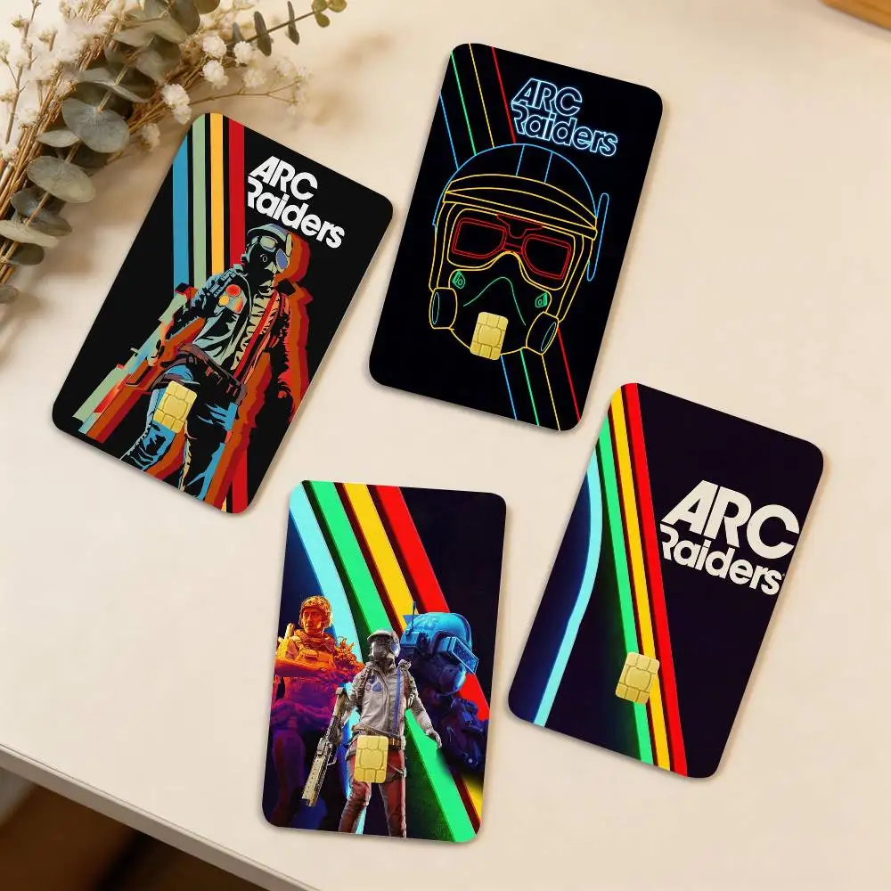 

Game A-ARC R-Raiders 4pcs 1Set Laser Holographic Sticker Skin Cover for Credit Bank Debit Card