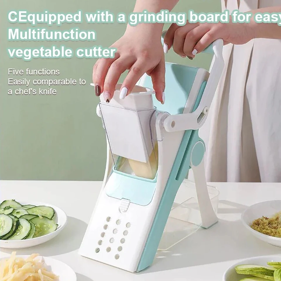 5 in 1 Multifunctional Vegetable Cutter Lemon Slicing Chopping Grating Slicer Grater Not Hurting Your Hands Kitchen Accessories