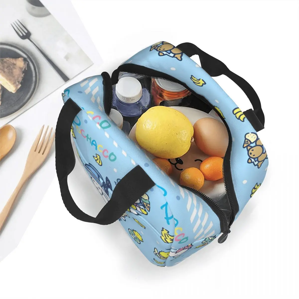 Sacchetti per il pranzo isolati per gelato Pochacco contenitore per pasti portatile borsa termica Lunch Box Tote Office Travel Bento Pouch