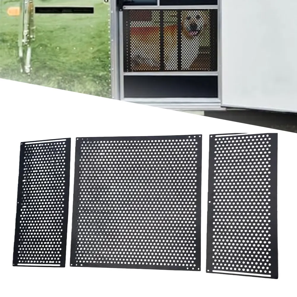 

Mesh Safety Barrier RV Fly Screen Protector Pet Door For RV Pets Children For Dogs Cats No Drill Installation Child Proof Gate