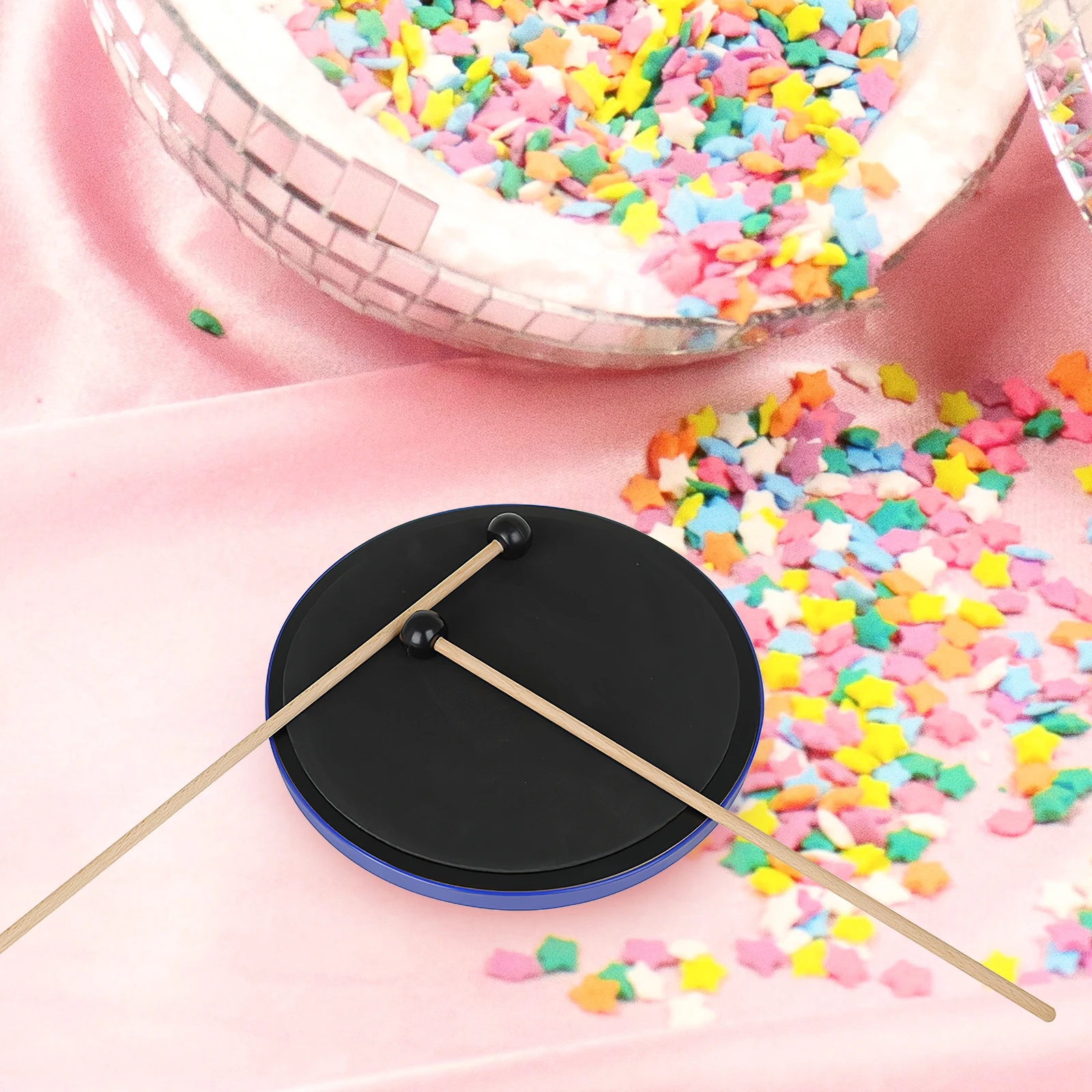 

1Pair Professional Tongue Drum Mallets Rubber Head Marimba Sticks Lightweight Percussion Drumsticks Universal Musical