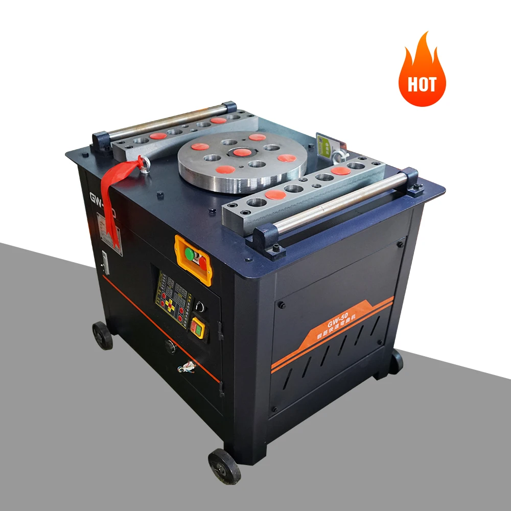 GW50 Electric Bar Bender 380v 4kw 6-40mm 25mm Bending Rebar Machine