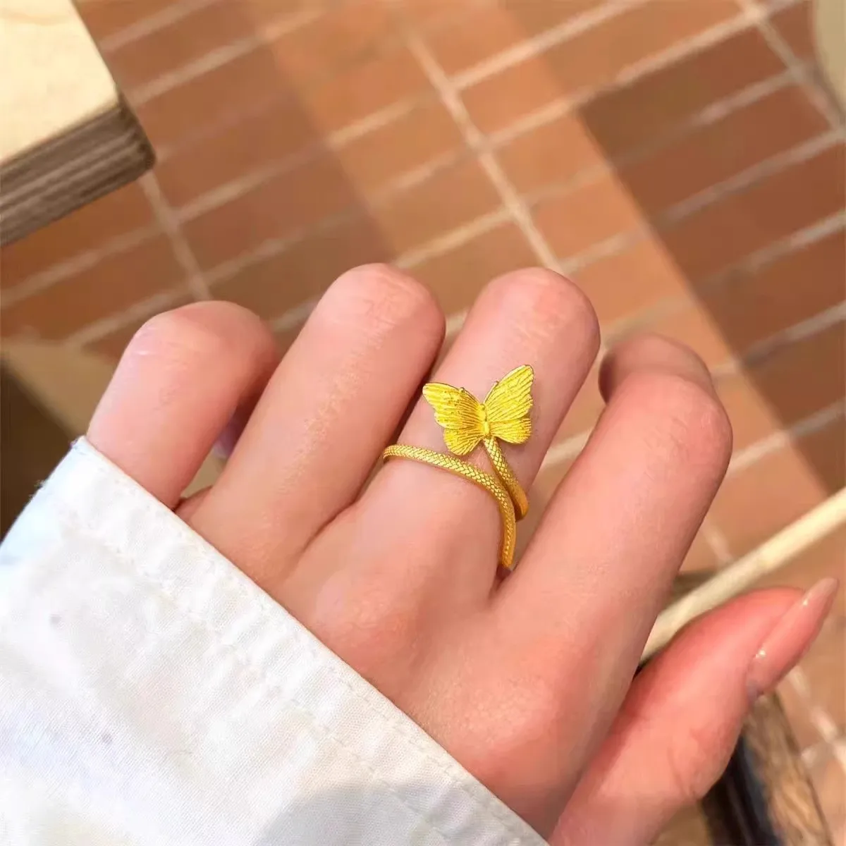 bague-papillon-serpent-en-argent-plaque-or-999-polyvalente-et-tendance-pour-femme