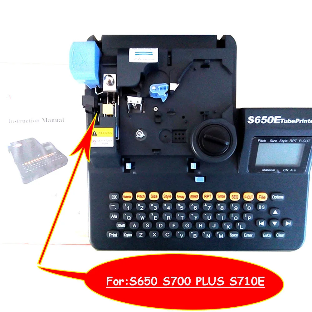 Imagem -06 - Faca de Corte Ks01 para Biovin Wire Marker Cabel id Printer Ring Marking Machine S650 S700e Plus S710e Acessórios de Máquina de Escrever