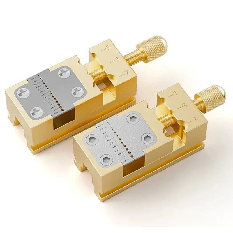 Brass Bench Vise Watch Repair Tool, Crown Holder, Pointer Tube Clamp, Balance Wheel & Train Clamp For Watchmaker