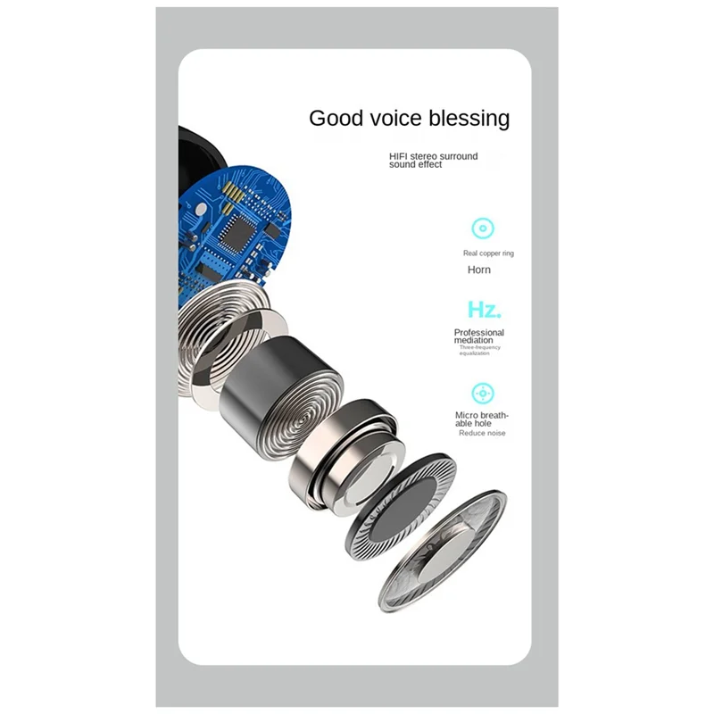 

(Guaranteed) Single Wireless Headphones Touch Control Ear Clip Bluetooth Headphones Works On Smartphones Music Headset Black Eas