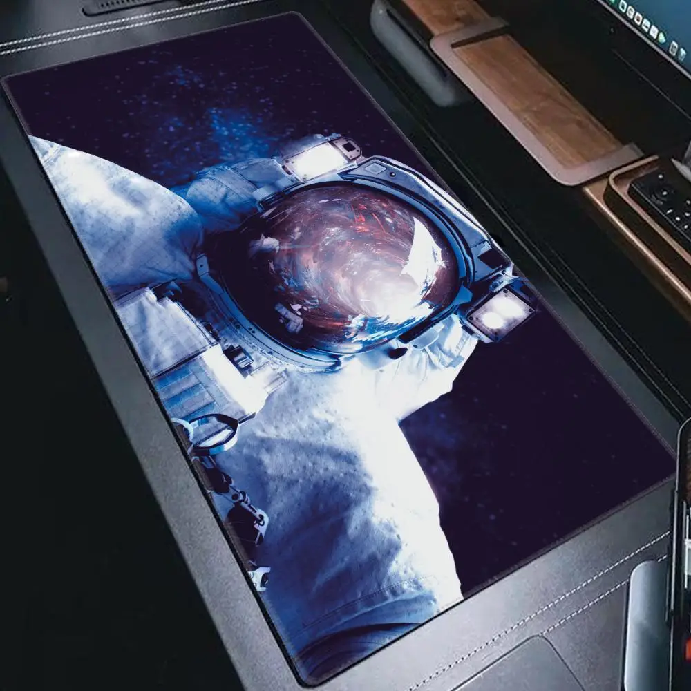 Space Astronauta Mouse Pad Big Table Pad Rubber Desk Pad Cute HD Desk Pad Extended Gaming Keyboard Mat Large XXL Gamer HYBXAXC