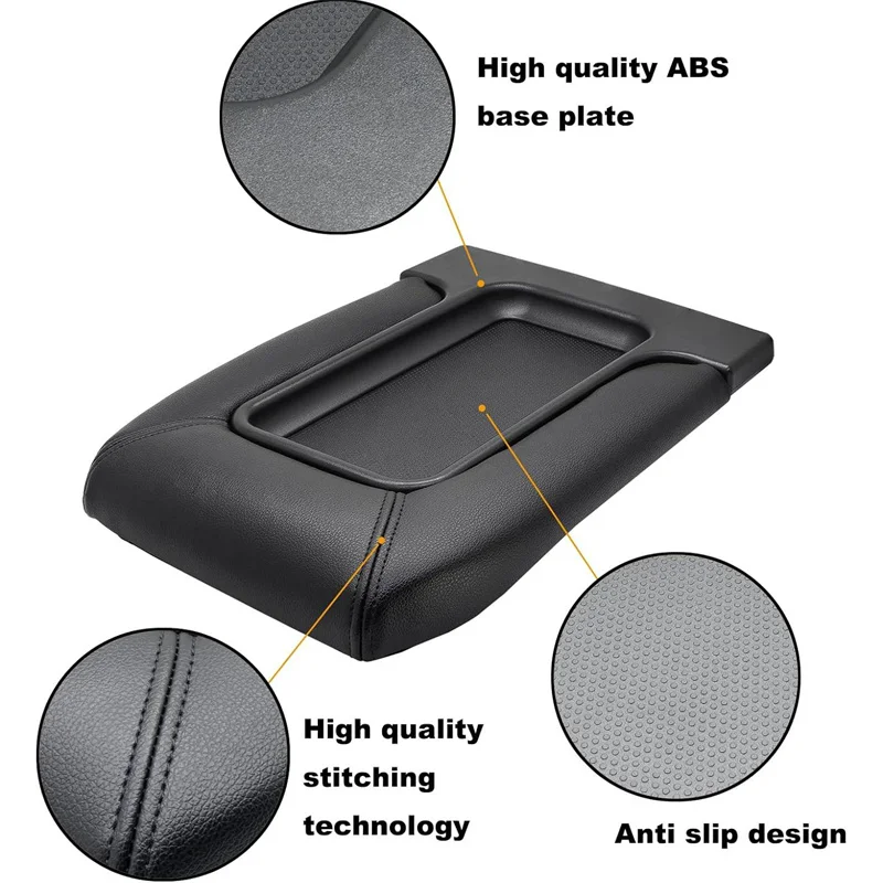

Car Armrest Box Center Console Lid Leather Armrest Cover For Cadillac Chevrolet GMC Vehicles 19127364 Interior Accessories