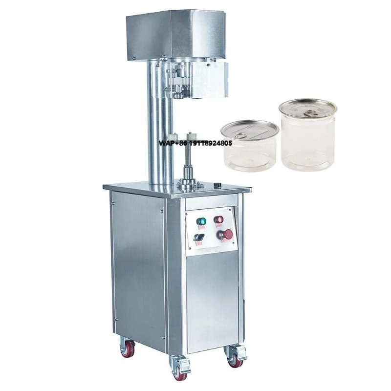 Hot Sale Semi Auto Plastic Can Sealing Machine  PET Can Seamer  PET Can Canning Machine