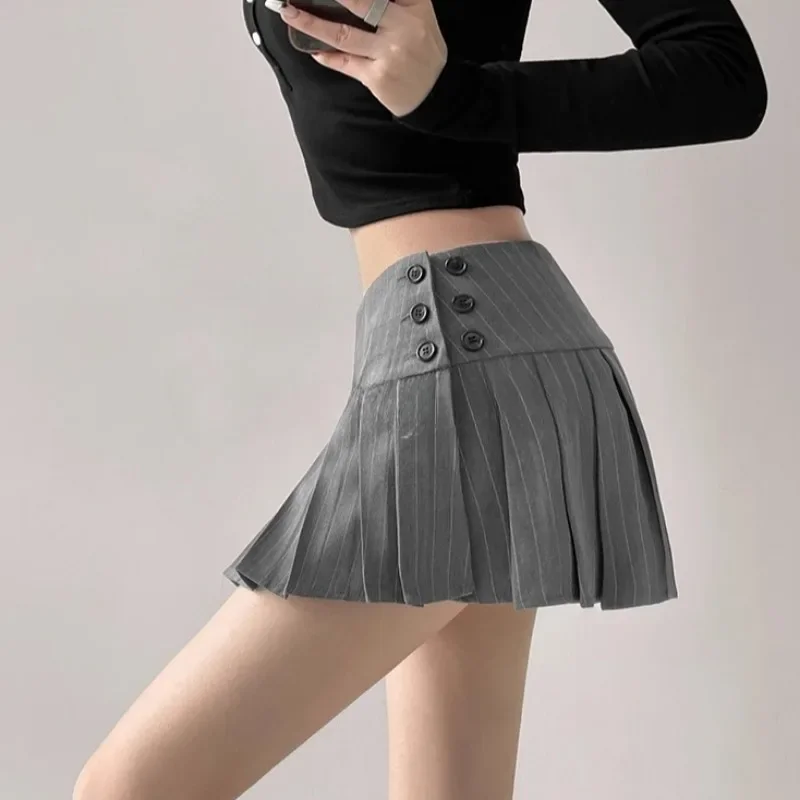 

Pleated Skirts Women Sexy Fashion Youthful Preppy Hotsweet High Waisted All-match Y2k Japanese Students Harajuku Streetwear Mini