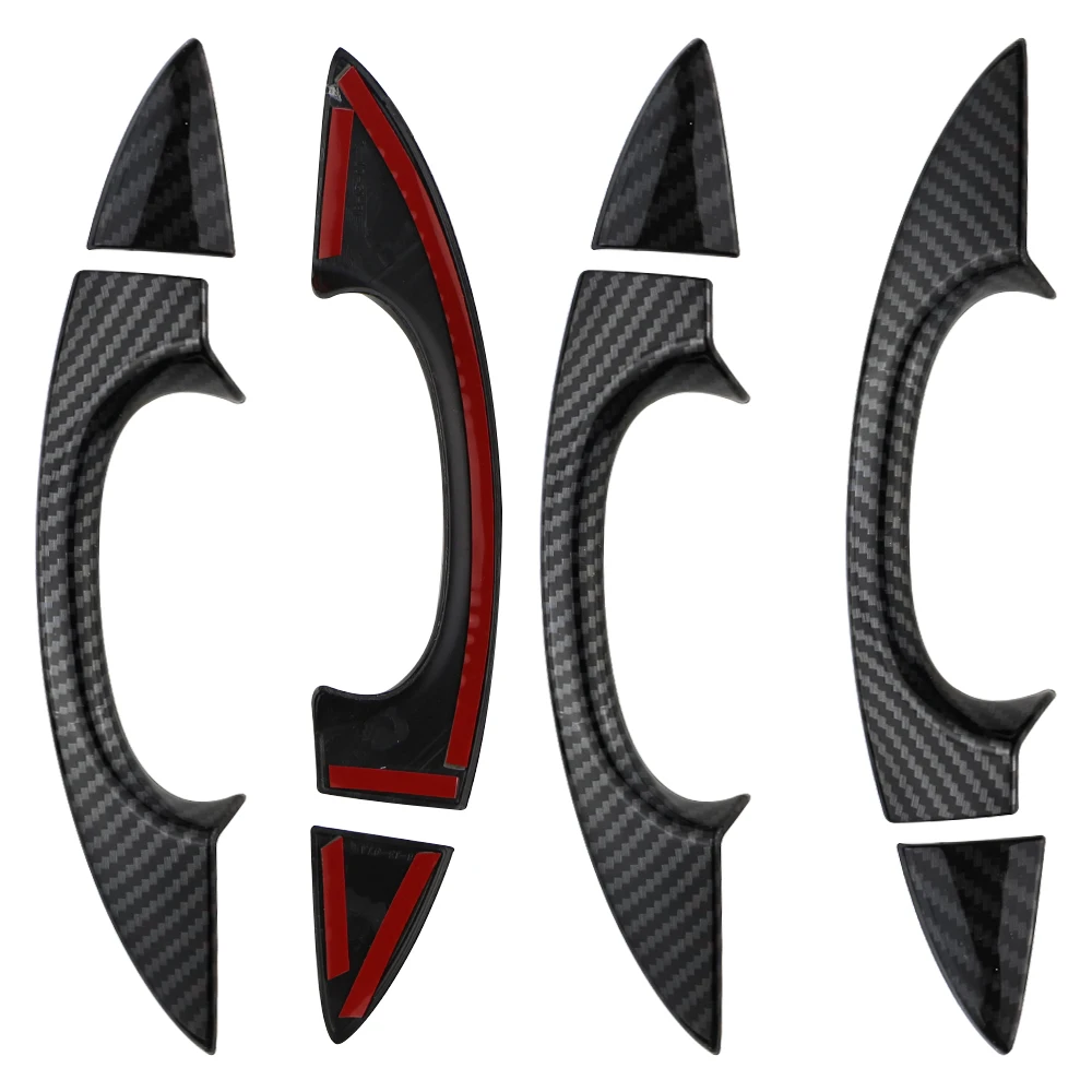 سيارة الخارجي غطاء مقبض الباب ل Volkswagen VW Troc T-roc 2017-2023 8 قطعة لاصقة تزيين الكسوة اكسسوارات التصميم