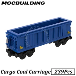 Cargo Coal Carriage Train Model Toy MOC Building Blocks Bricks DIY Construction Toys Birthday Gifts Christmas Present