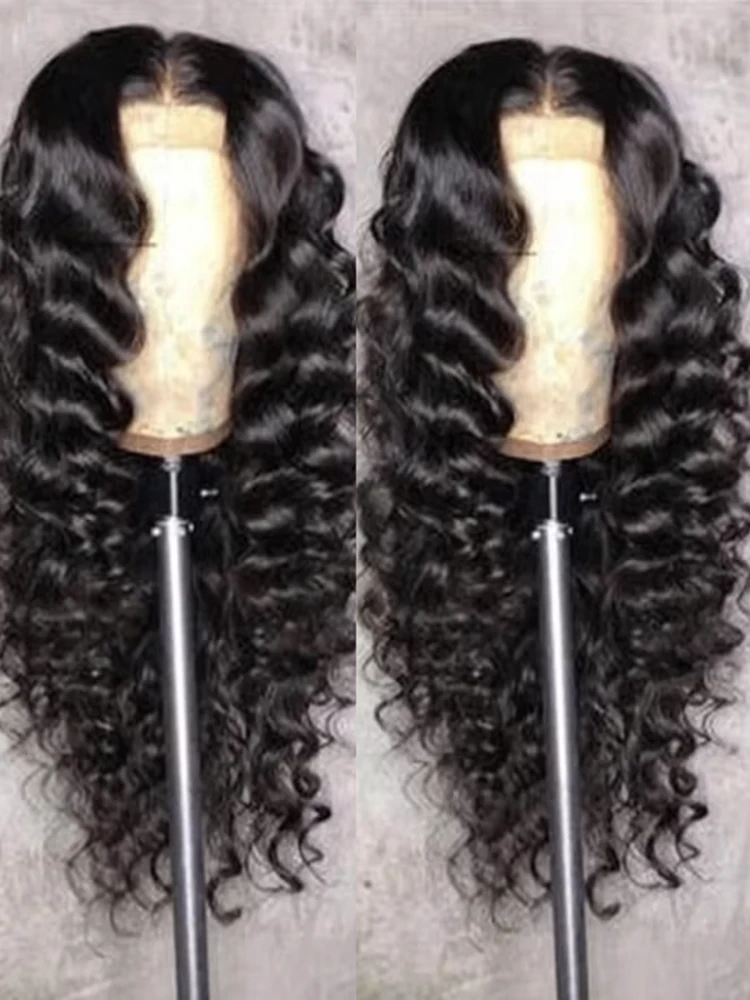 

Deep Wave Human Hair Wig 13x4 Lace Front Wig Vietnamese Loose Wave For Women 200% Density Pre-Plucked With Baby Hair Transparent Lace Wig 22 Inch 360 Full Lace Wig