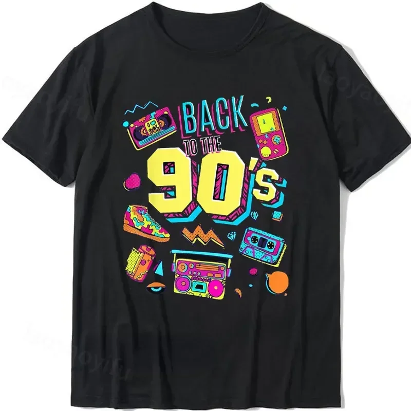 90s Outfit for Women Take Me Back To The 90's Shirt Vintage Neon Crew Neck Tops Tee for Birthday Party Gift Women Clothing