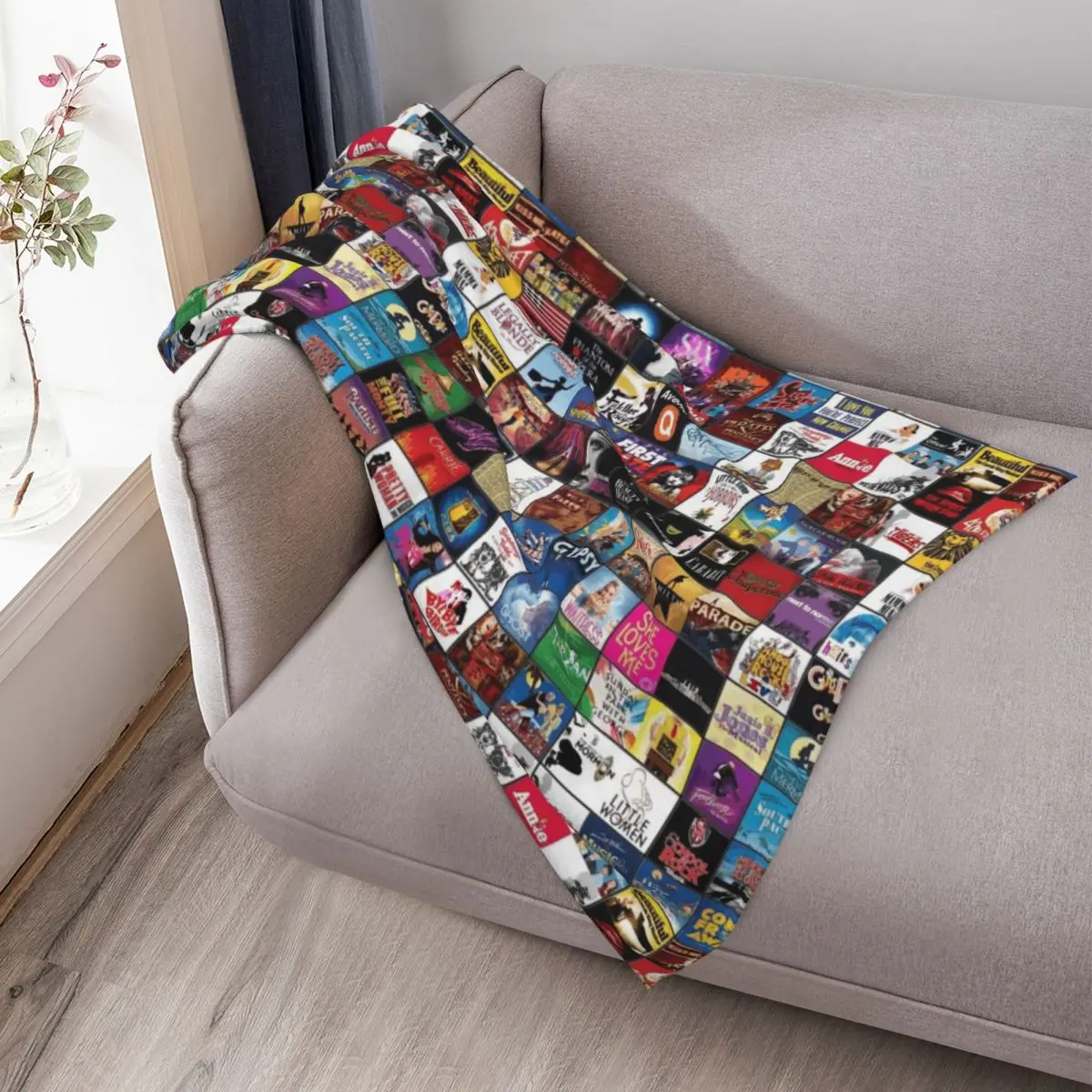 برودواي رمي بطانية للأريكة الزخرفية للطفل أنيمي للأطفال الرضع البطانيات #3