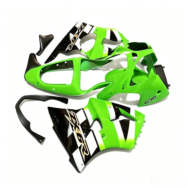 Plastic Fairings for Kawasaki ZX6r 2000 - 2002 Green Black Body Kits for Kawasaki ZX6r 2001 Fairing 636 ZX-6r 00