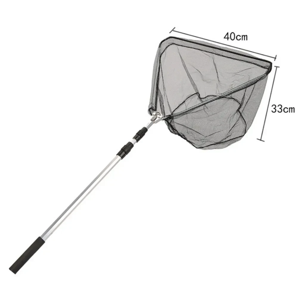 150cm Teleskop-Landungsnetz, faltbare Angelrute, ausziehbares Fliegen-, Karpfen-, Fluss- und Meeresnetz, faltbares Fischernetz für Fliegenfischen – Detail 6