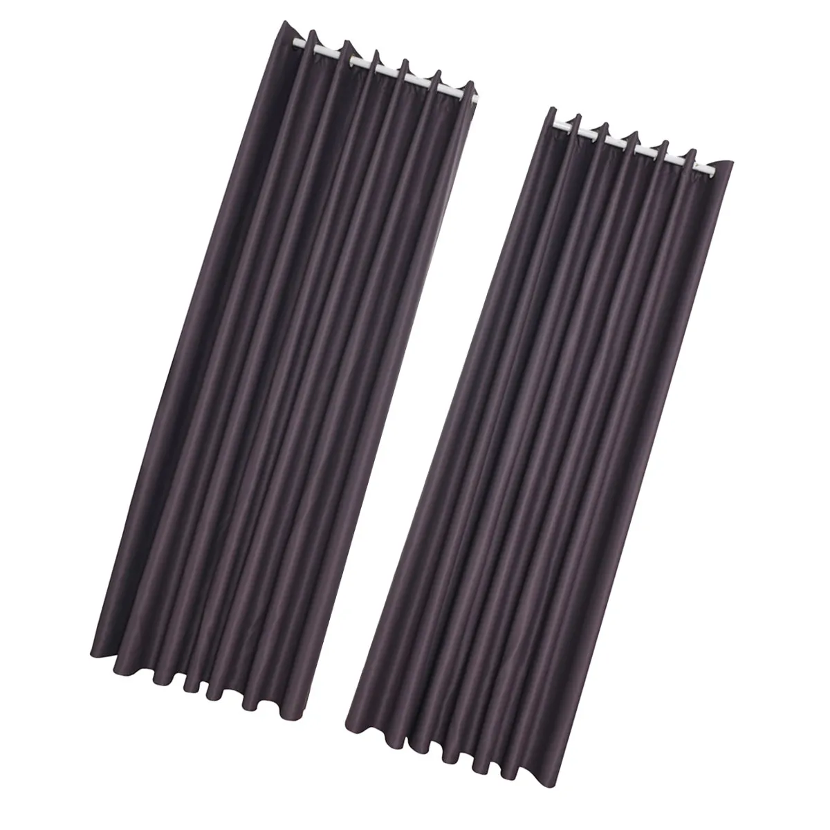 

2Pcs Blackout Curtain Dark Grey 213x132cm for Living Room Bedroom Home Decor Stylish Modern Light Blocking Window Curtains