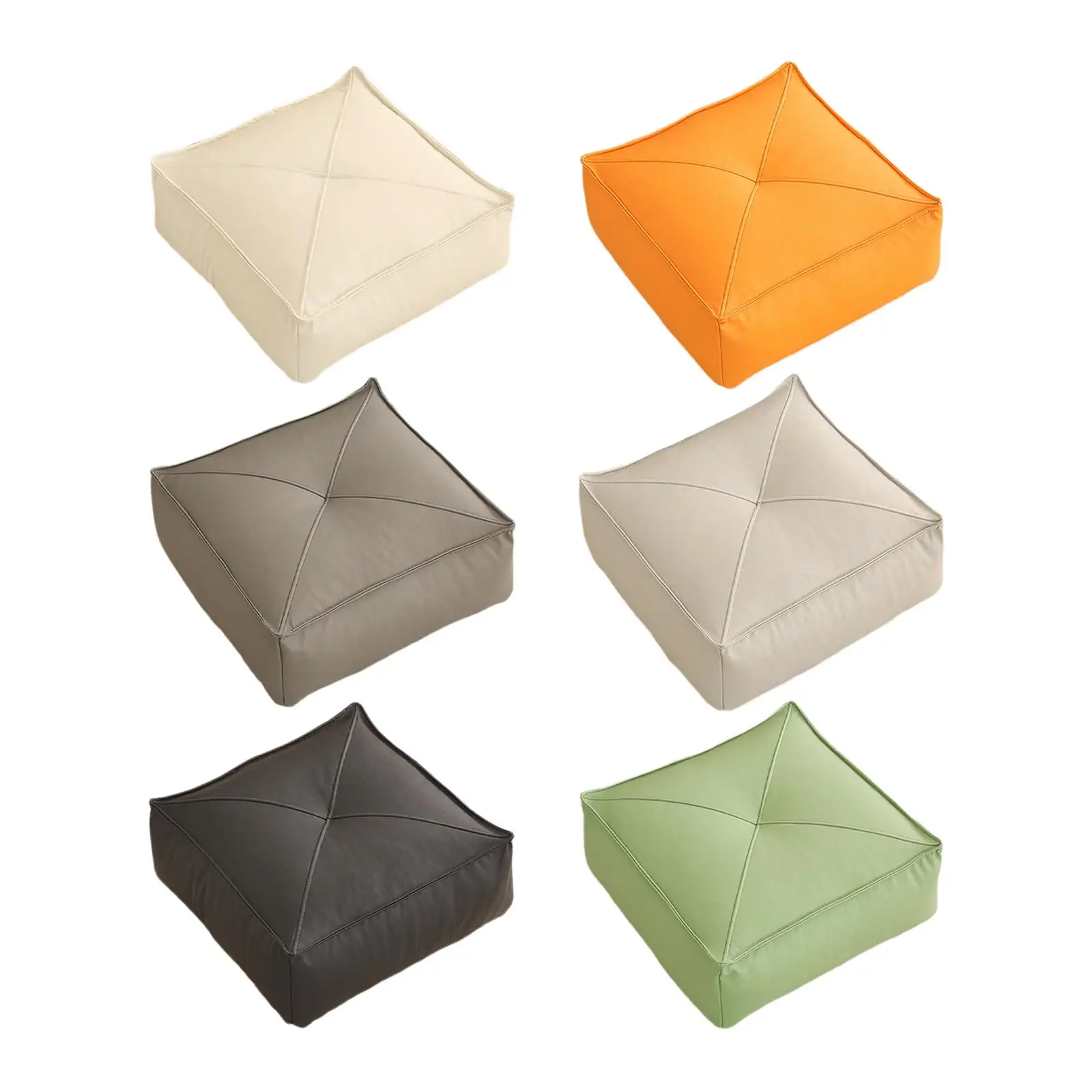 

Напольная подушка, квадратная декоративная удобная подушка из искусственной кожи для улицы, патио для столовой, йоги, дома, гостиной, сна домашних животных