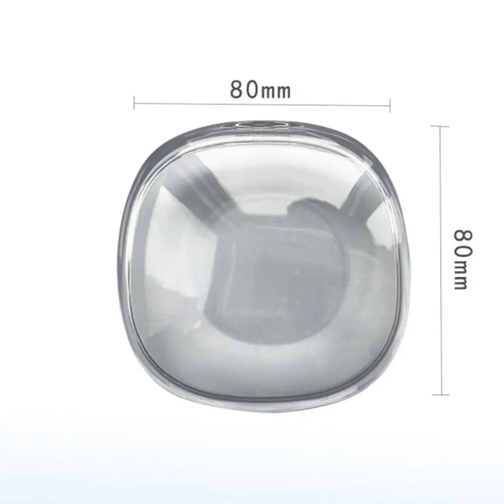 

Mini Dental Retainer Box Square Portable Mouth Guard Container Transparent Denture Holder Braces Orthodontic Case