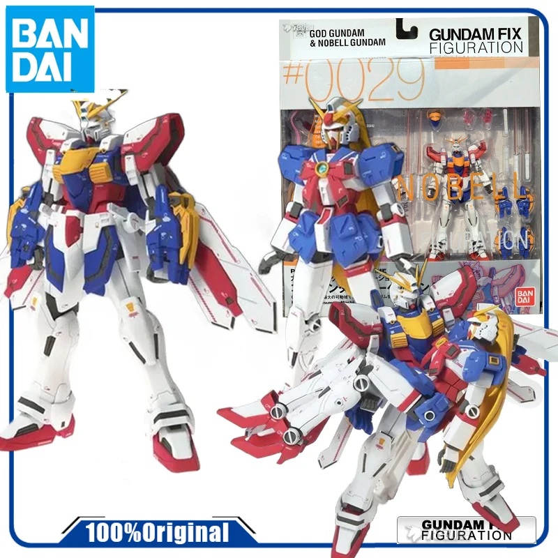 Bandai Genuine /Original  FIX GFF #0029 GOD GUNDAM & NOBEL GUNDAM      Action Figure Toys For Boys /Girls /Kids /Christmas Gift