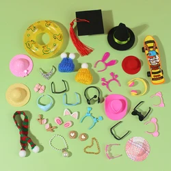 Rubber Duck Accessories Mini Dolls Accessories Bulk Mini Hat Pluse Hat Duck caps Min  Headgear Min Suit Hat Mini  Knit Hat