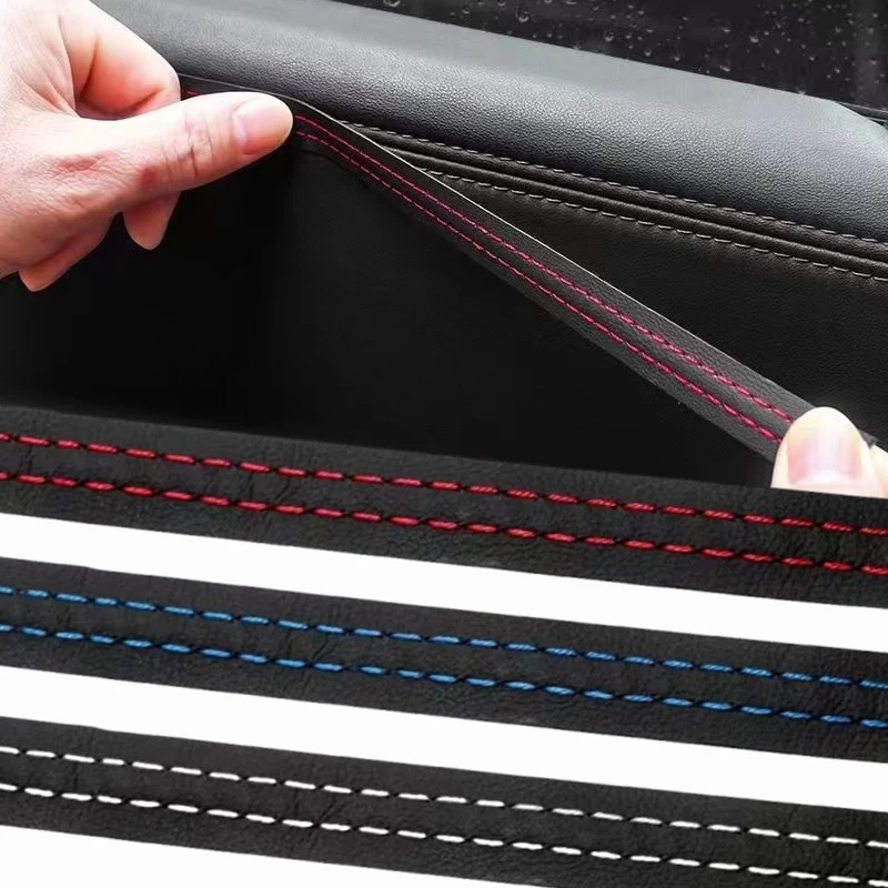 Car Mouldings Trim DIY Decorative Line Strip for Car Door Dashboard Sticker PU Leather Auto Interior Styling Decoration Line