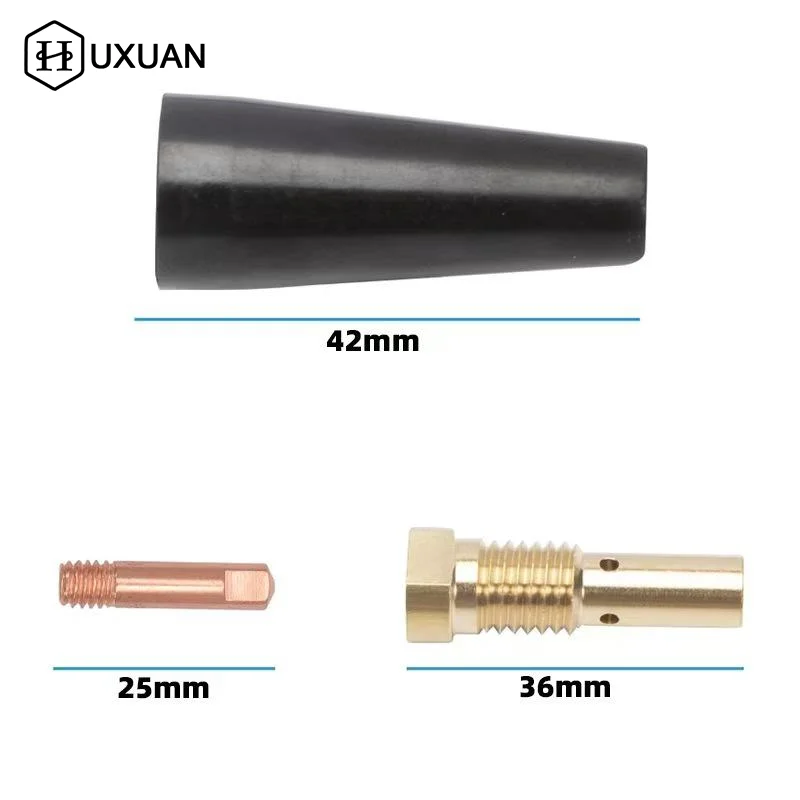 4Pcs Flux Core Gasless Nozzle Self Protection Flux Core Welding Nozzle Parts For 100L MIG Welder