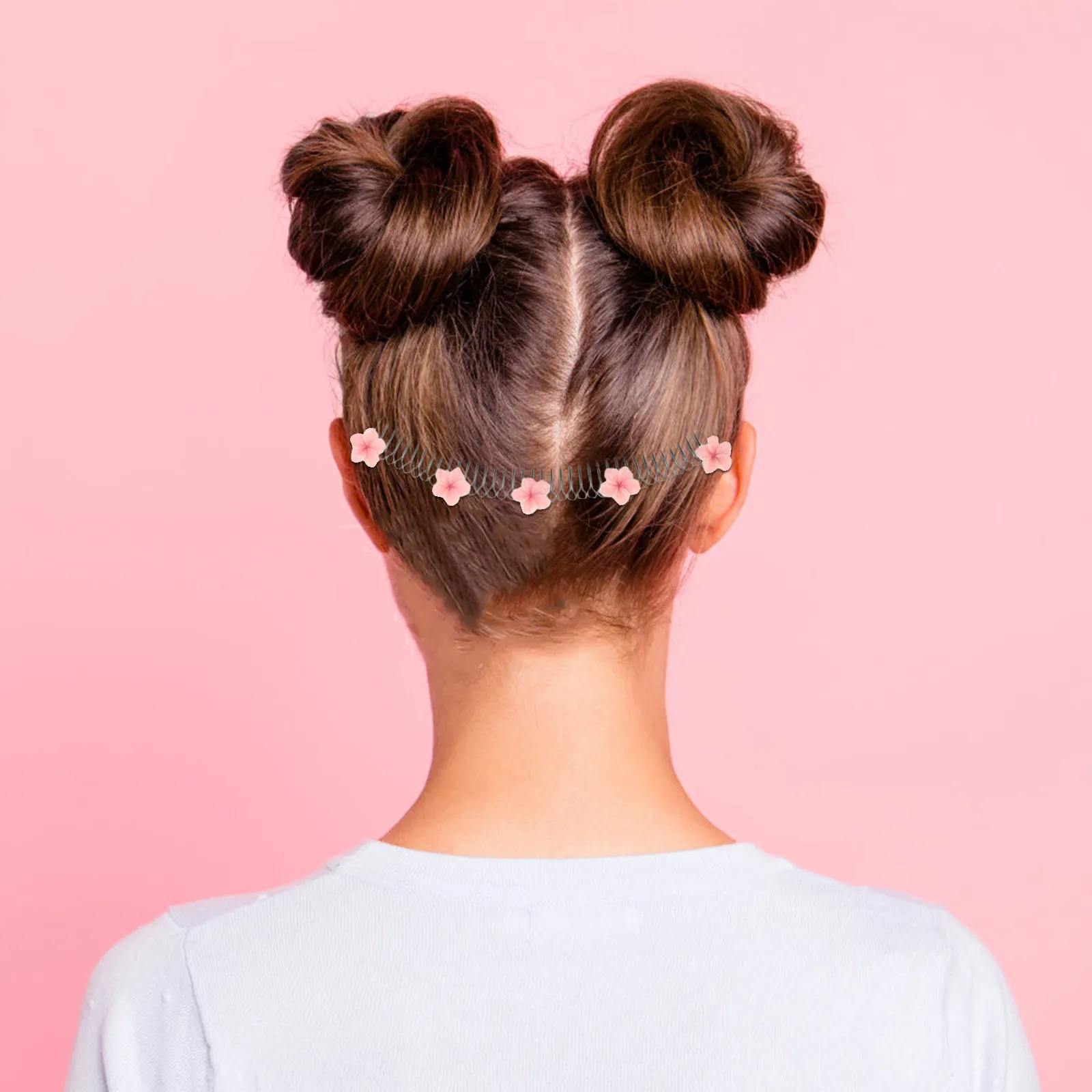 

Набор из 7 эластичных заколок-гребней: Незаменимый инструмент для создания причесок без заломов, для челки и пучков - Невидимые аксессуары для укладки волос для женщин