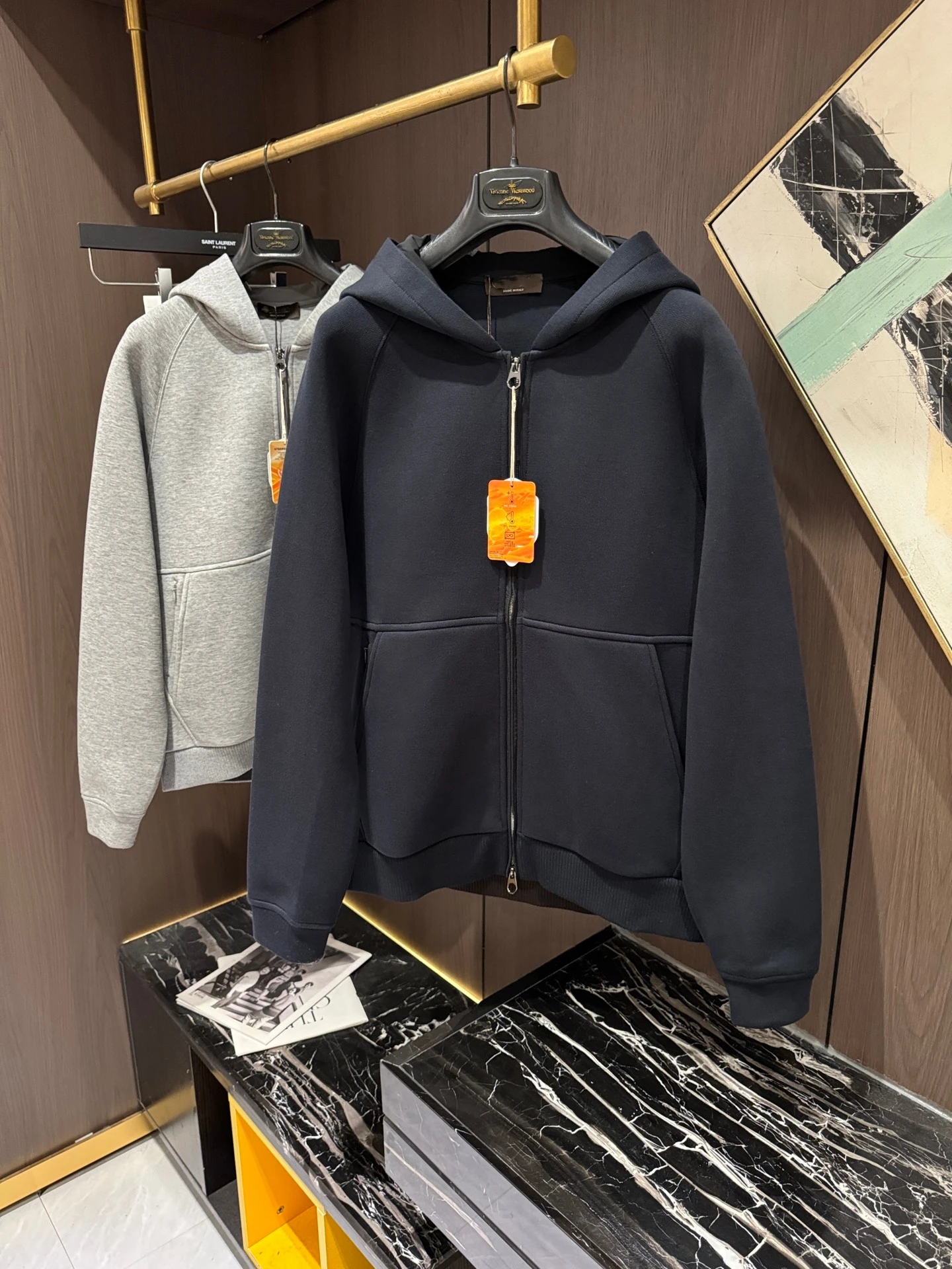 

Italian LP Men's Hooded Sweater Jacket