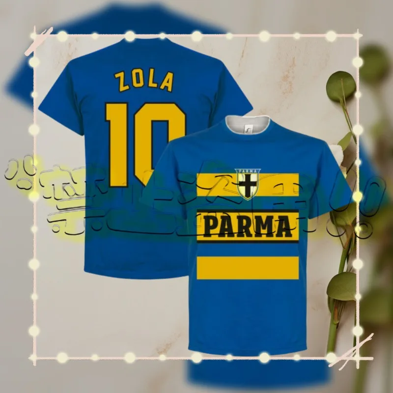 24/25 Latest Explosive Parma Classic Commemorative Edition Retro Fan Jersey Trendy Men's Fashion Adult Children's Men's T-shirt