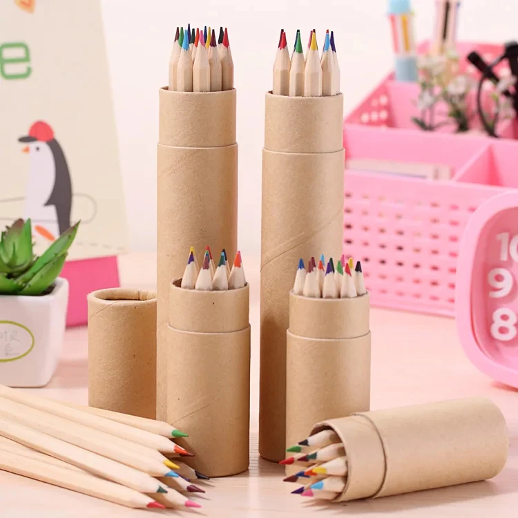 12 Farbe kleiner Bleistift Mal stift Farbe Blei Bleistift Büro Briefpapier Schreiben Malerei für Studenten neue a30