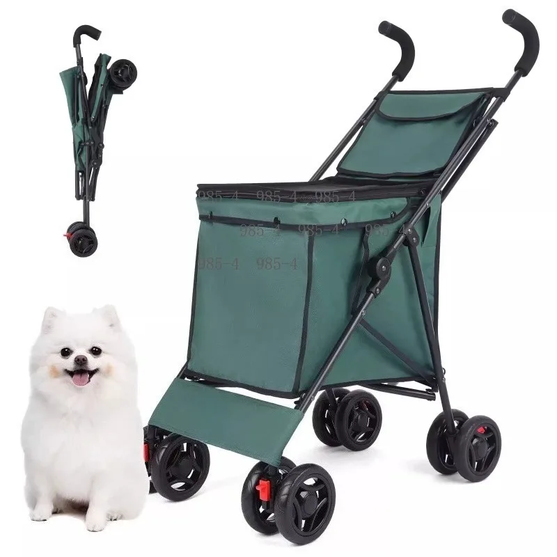 Goods Pulling Express Trolley, Portable Camping Stall Cart, Multifunctional Folding Shopping Trolley